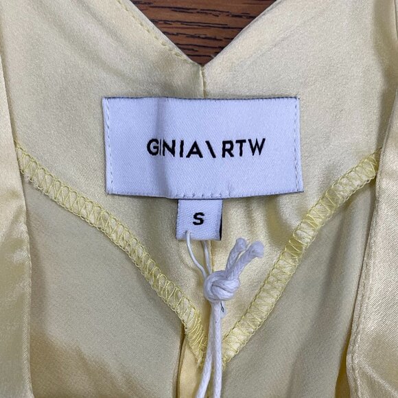 Ginia RTW 100% Silk Rumi Cami in Lemon, Size Small - NWT - Picture 3 of 5
